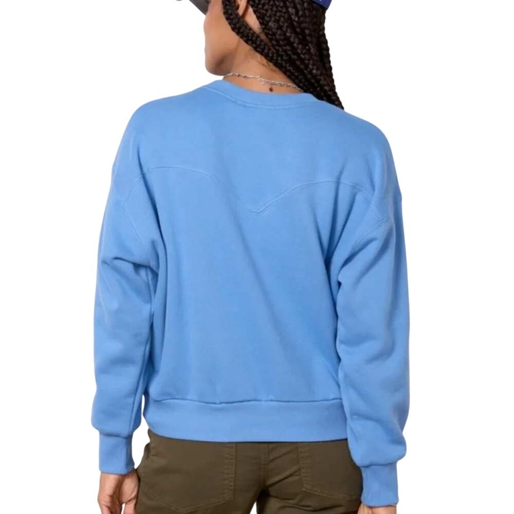LNA Clothing Women's Daniel Pullover Sweatshirt Crewneck Blue S Casual Lounge - Picture 2 of 9